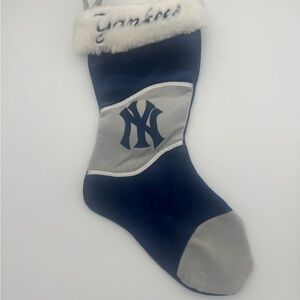 New York Yankees fan fur Christmas Stocking blue white